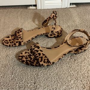 Cheetah print sandals